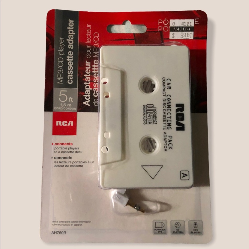 RCA MP3/CD Cassette Player Adapter